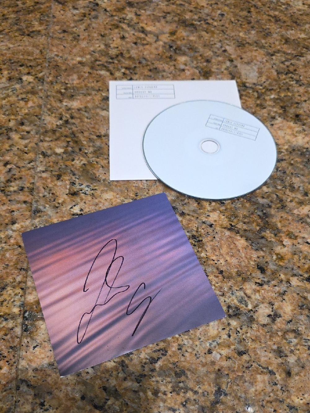 Signed Lewis Capaldi Forget Me CD